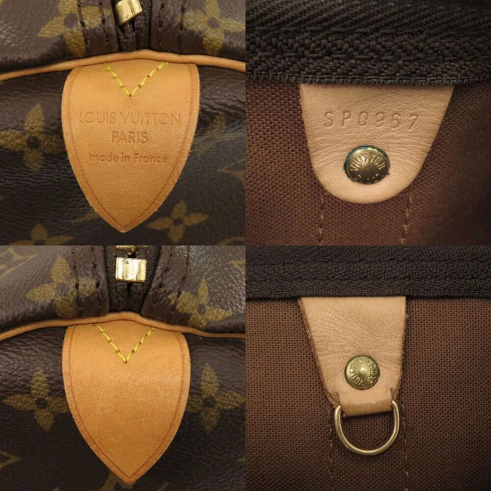 LOUIS VUITTON Authentic Brown Monogram Keepall 60 Boston Bag - Picture 8 of 10